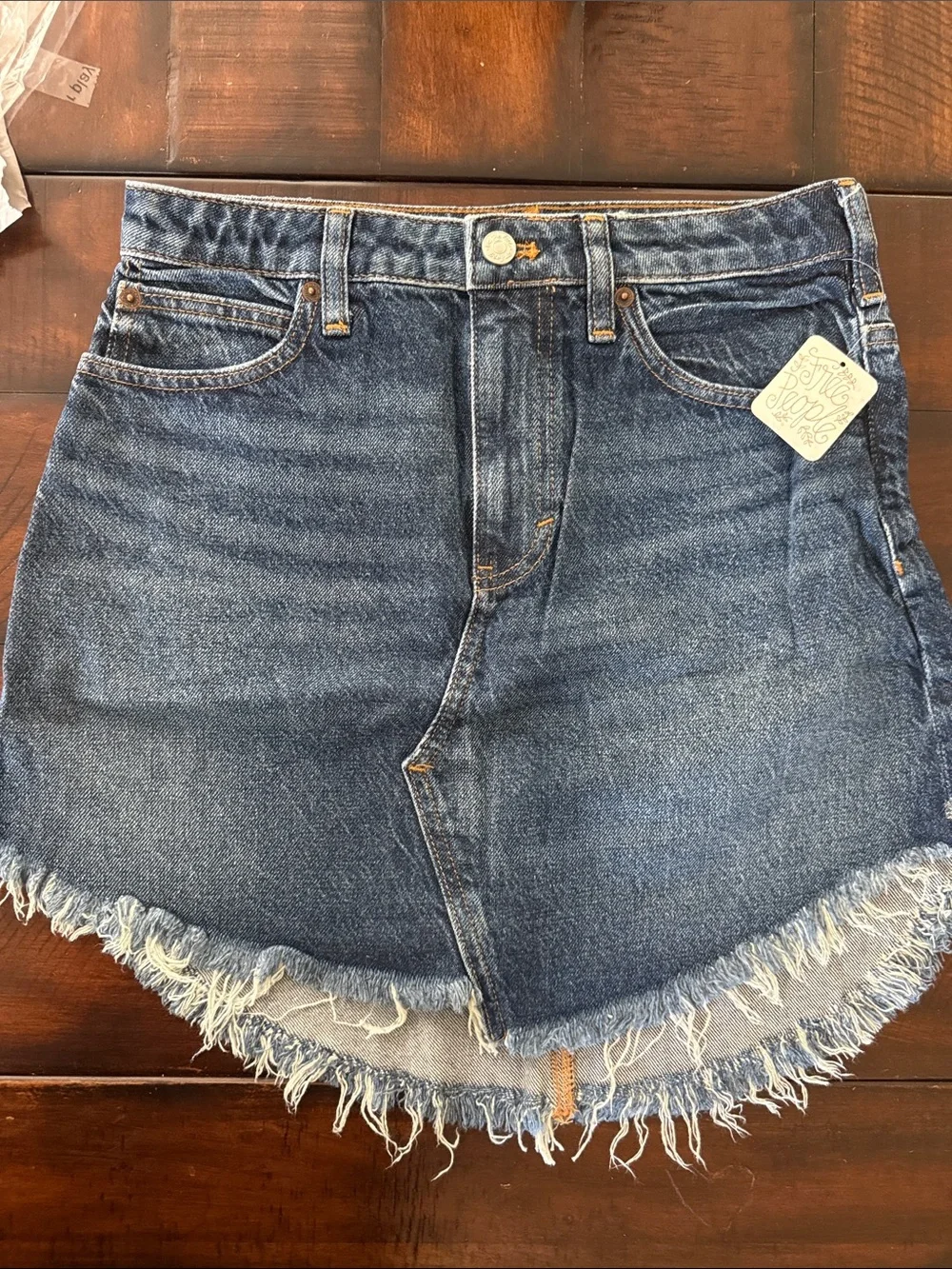 We the free Bailey denim skirt in size 26